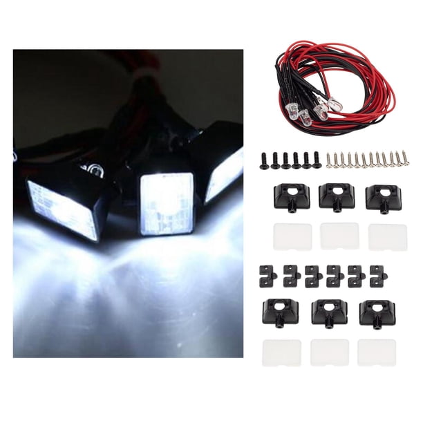 Barra LED para Coche RC Yotijar Axial SCX10 90046110 1:10 RC Rock Climbing Truck mini lámpara de luz