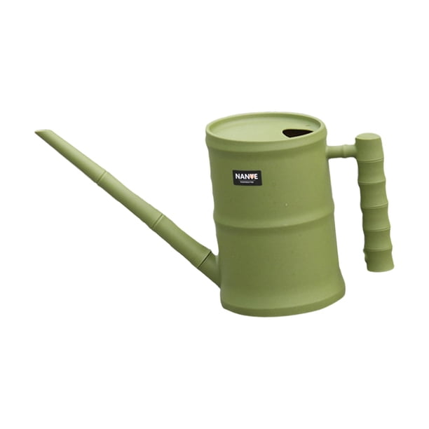 Regadera con mango antideslizante de 1,6 L, regadera simple, lata de agua para de interior y exterior, césped, bonsái, jardín, patio de flores Verde shamjiam regadera