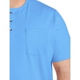 thumbnail image 2 of Slub Henley Shirt Azure Blue 7XLT, 2 of 5
