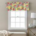 thumbnail image 3 of Watermelon Lemon Valance Curtain Summer Watercolor Fruit Window Valances Rod Pocket Short Curtains Window Treatments for Kitchen Bedroom Bathroom Laundry 60" x 18", 3 of 9