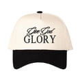 thumbnail image 2 of Give God GLORY Letter Embroidered Color Block Trucker Hat Unisex Adjustable Cotton Breathable Fashion Cap for Travel Daily Wear, 2 of 11