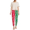 thumbnail image 2 of Rudolph the Red Nosed Reindeer Women's Sleep Velour Jogger, 2 of 5