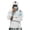 Gray, variant on Men’s Long Sleeve Pullover Hoodie with Abstract Paint Splatter Print Casual Slim Fit Lightweight Top for Everyday Wear