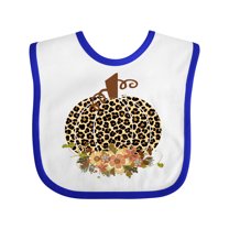 Inktastic Cheetah Print Pumpkin Boys or Girls Baby Bib