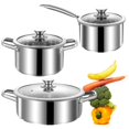 thumbnail image 1 of Juego de utensilios de cocina SHEUMNT de acero inoxidable de 6 piezas para inducción, 1 of 7