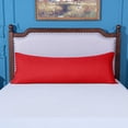 thumbnail image 2 of Ntbay Microfiber Ultra Soft Body Pillowcase with Envelope Closure, Wrinkle, Stain Resistant Body Pillow Cover, 20" x 54", Red (Not Include Body Pillow), 2 of 5