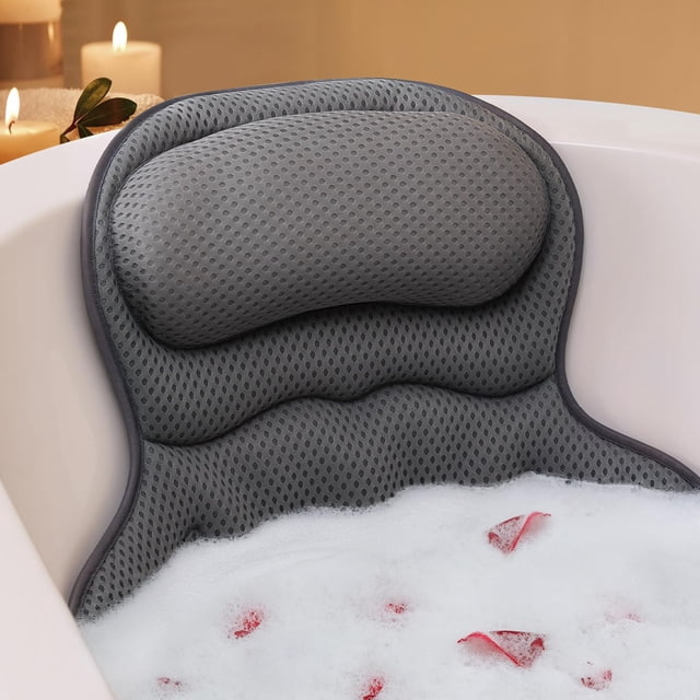Almohada para bañera Ozyalo Luxury 4D Air Mesh con ventosas