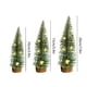 thumbnail image 3 of 3Pcs Mini Christmas Trees With Wooden Base Artificial Christmas Trees For Village Tabletop Home Room Party Crafts Christmas Decor Indoor With Light, 3 of 6