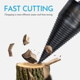 thumbnail image 6 of Removable Firewood Log Splitter Drill Bit Set Heavy Duty Drill Screw Cone Driver 42mm Drill Stick-hex+Square+Round, 6 of 10