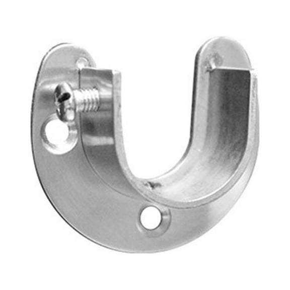 ULTNICE Sturdy Stainless Steel Closet Pole Socket for Secure Installation and Home Use 2 Pack Silver