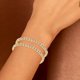 thumbnail image 4 of Conjunto de pulseras de perlas apilables, pulsera de perlas multicapa para mujer, pulseras de cuentas apilables de plata, bisutería de moda, regalos de Navidad y Día de la Madre., 4 of 7