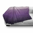 thumbnail image 3 of Ombre Soft Flannel Fleece Throw Blanket, Arrangement with Gradual Color Change Abstract Tone Composition Modern, Cozy Plush for Indoor and Outdoor Use, 50" x 70", Purple Lavender, by Ambesonne, 3 of 6