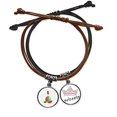 thumbnail image 1 of Circlar Great Heat Twenty Four Solar Term Bracelet Rope Hand Chain Leather Princess Wristband, 1 of 2