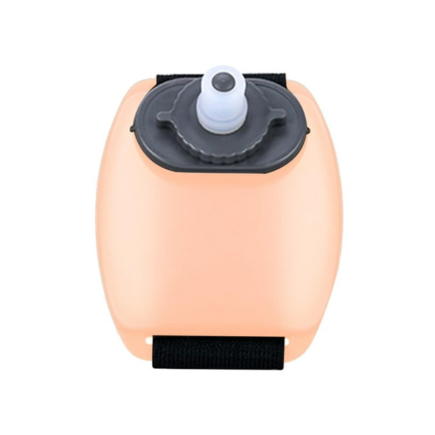 Botella de agua para correr de mano, botellas de agua ajustables para la muñeca, jarra de agua de silicona reutilizable a prueba de fugas para viajar, naranja shamjiam Botella para beber de muñeca