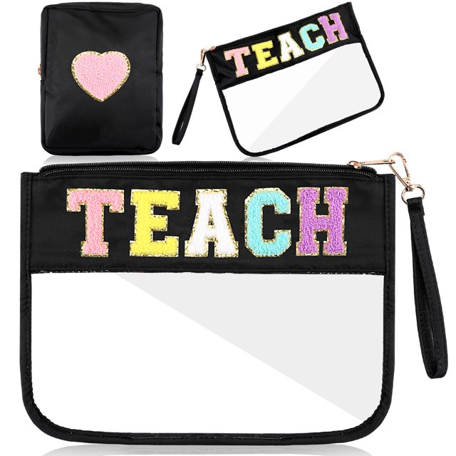 Estuche para lápices Hillban Teacher, regalo de agradecimiento, 2 unidades, de nailon