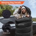 thumbnail image 5 of QEZER Ultralight Down Sleeping Bag Adults For 3 Seasons 40℉-53℉, Camping and Traveling, 5 of 9