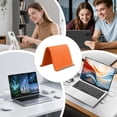 thumbnail image 4 of Silicone Phone & Tablet Stand, 6-Inch Adjustable Foldable Holder with Non-Slip Base, Universal Desk Cradle for Home, Office, Dorm & Travel, Fits iPhone, iPad & Android Device (Orange, 1PC), 4 of 9