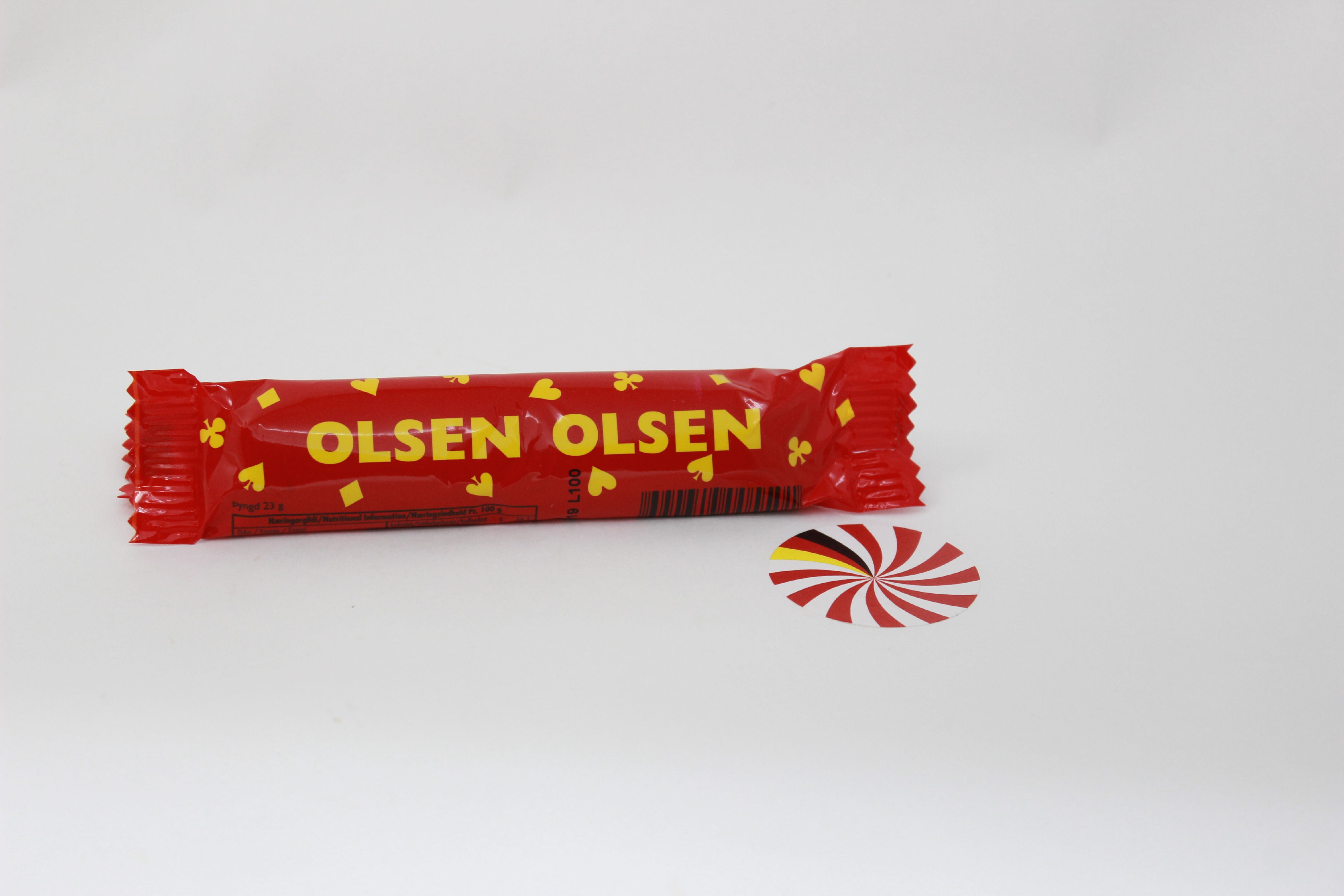 Icelandic Olsen Olsen - Licorice, Confectionery Sweet & Chocolate - All-sorts in a bar- Single Bar of 23g - 0.8oz
