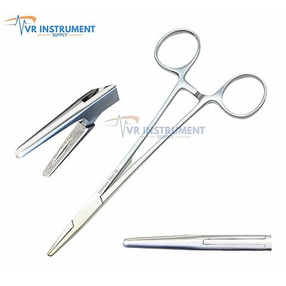 VR Instrument Supply Mayo Hegar Holder Driver with Serrated Jaws – 6" Stainless Steel – German Stainless CE