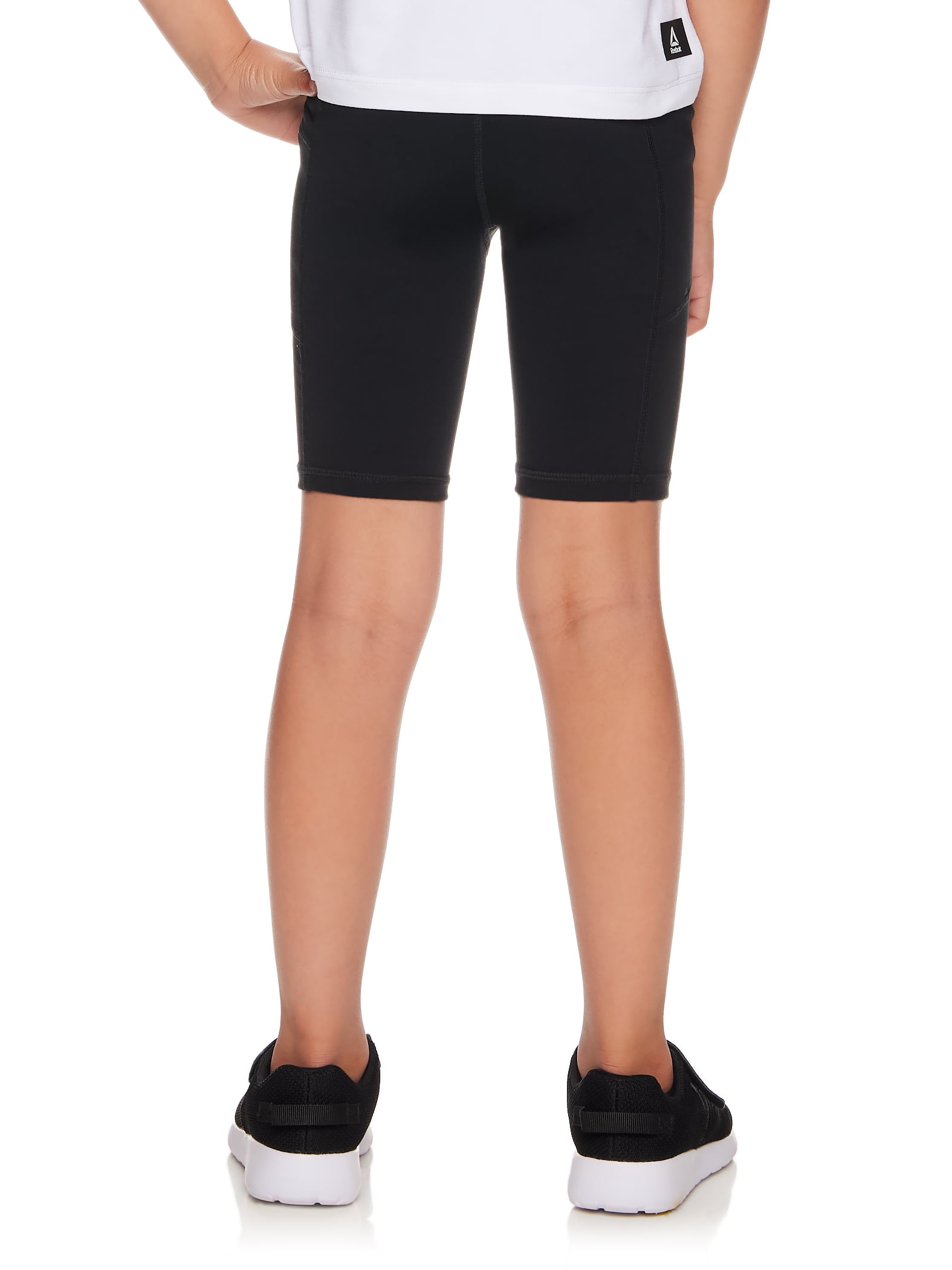 Reebok Girls Relay 7.5" Inseam Compression Bike Shorts, Sizes 4-18
