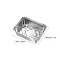 thumbnail image 4 of 10pcs Multipurpose Tinfoil Food Pans Cooking Plates for BBQ Kitchen Gadgets (Silver), 4 of 8