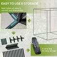 thumbnail image 5 of YINYUN 6' x 3' Crop Cage, Plant Protection Tent with Zippered Doors for Vegetable Garden, Backyard, Black, 5 of 5
