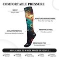 thumbnail image 2 of Pofeuu Colorful Flower Bird Print Compression Socks for Women & Men Circulation - Best Support for Nurses,Running,Athletic,Sports, 2 of 7