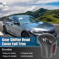 thumbnail image 2 of Para Honda Civic 11th 2022 Gear Shifter Head Cover Full Trim Edge Fit Auto Transmission Change Palanca Decoración interior para Sedan LX EX EX-L Patrón de fibra de carbono, 2 of 7