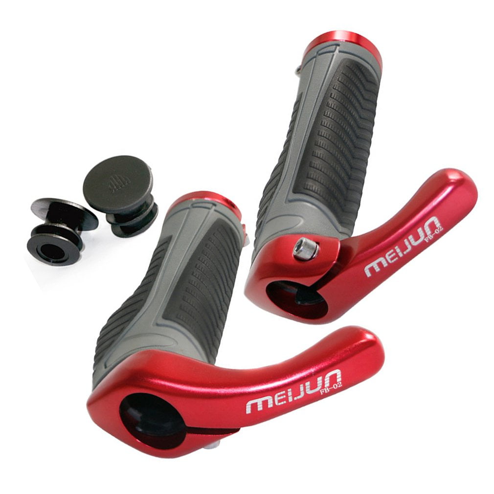 Bicycle Handlebar Set Mountain Bike Folding Rubber Aluminum Horns Fb02
