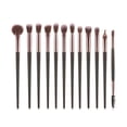 thumbnail image 1 of Juego de brochas de maquillaje para sombra de ojos, delineador de ojos, pestañas y cejas, brocha para sombra de ojos para maquillaje nuevo (color: Negro), 1 of 5