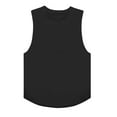 thumbnail image 5 of Chbgutlmr T-Shirts Men Crewneck Sleeveless Loose Muscle Tees Size Split Curved Hem Workout Tank Tops, 5 of 5