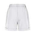 thumbnail image 6 of aidice Shorts for Women Elastic High Waist Knee Length Short Pants with Pockets Summer Casual Women's Shorts, 6 of 7