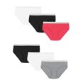 thumbnail image 3 of Hanes Women's Cotton Hipster Underwear, Moisture-Wicking, 6-Pack Basic, 3 of 5