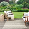 thumbnail image 4 of Nourison Positano Indoor/Outdoor Grey Ivory 9' x 12' Area Rug (9x12), 4 of 12