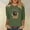 Green(New), variant on PNTUTB Women's 3/4 Sleeve Western Style Printed Casual T-shirt