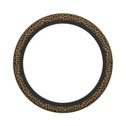 XMXY Car Steering Wheel Cover, Brown Giraffe Texture Non-Slip Jeep Truck Universal Elastic Steering Wheel Protector 15 inch