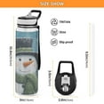 thumbnail image 3 of Sport Bottle Water Bottle Tritan Food Grade Clear Outdoor Water Bottle Bike Water Bottle Sturdy and Durable Green Christmas Snowman, 3 of 7