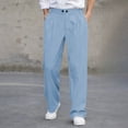 thumbnail image 4 of Mifsaly Wide Leg Dress Pants Men Pleated Button Front Business Casual Trousers Comfortable Office Work Pant with Pockets XL, 4 of 9