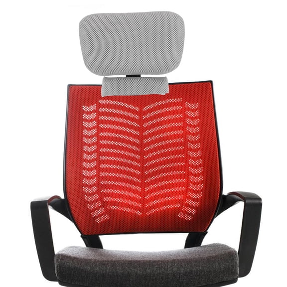 OFFIGAM Office Chair Neck Pillow Grey Ergonomic Headrest Cushion Comfortable Support