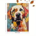 thumbnail image 3 of Dog Portrait Decorative Painting/Canvas Art， Suitable for Decorating Living Room，Abstract Dog Painting， Modern Home Decor， Pet Lover Gift., 3 of 8