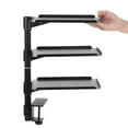 thumbnail image 5 of LOLIPPYY Multipurpose Clamp-On Desk Organizer Shelf with Rotating Metal Trays for Home and Office Use, 5 of 8