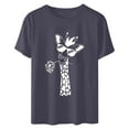 thumbnail image 4 of Birdeem T-Shirts Imprimés pour Femmes et Filles, Manches Courtes, Col Rond, Blouse, 4 of 6