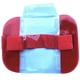 thumbnail image 1 of Qarigey 2 piezas de soporte de insignia de brazo de PVC correa ajustable de repuesto portátil alta transparencia hombres mujeres impermeable bolsa de Carteras Rojo Qarigey BFH000390-03, 1 of 6