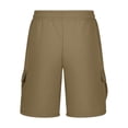 thumbnail image 5 of Hurxie Men's Hiking Cargo Shorts with Pockets Lightweight Outdoor Work Casual Shorts for Men Travel Fishing Brown,2XL, 5 of 5