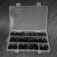 thumbnail image 3 of 145pcs/box PE Dome Nut Kit M4 M5 M6 M8 M10 M12 Hex Nut Cap Hardware Fasteners, 3 of 9