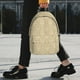 thumbnail image 2 of Easygdp Damask Beige Tan Brown Mochila Ligera de 15 Pulgadas para Estudiantes, Mochila Cómoda para la Escuela y Viajes, Correas Ajustables, 2 of 6
