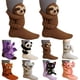 thumbnail image 1 of WAYANUnisex 3d Knit Animal Socks Funny Fuzzy Long Double-Layer Cotton Handmade Crocheted Sock Cute Warm Cozy Fall Winter Gift, 1 of 1