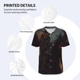 thumbnail image 3 of Vsdgher Cool Skull Western Cowboy Mens T-Shirts Baseball Vintage Fashionable Lightweight Casual Crew Neck Slim Fit with Long Sleeves-X-Large, 3 of 7