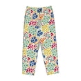 thumbnail image 4 of Naloa Cartoon Flowers Print Women’s Ultra-Soft Comfy Pajama Lounge Pants with Pockets & Drawstring, 4 of 8