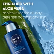 NIVEA MEN Maximum Hydration 3-in-1 Body Lotion, 48-Hour Moisturizer, 16.9 fl oz